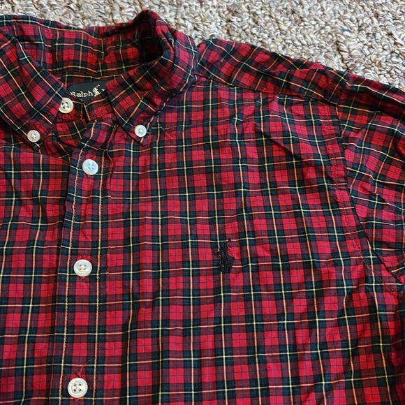 Polo Ralph Lauren Other - Polo Ralph Lauren red & black plaid shirt Holiday Winter Christmas youth